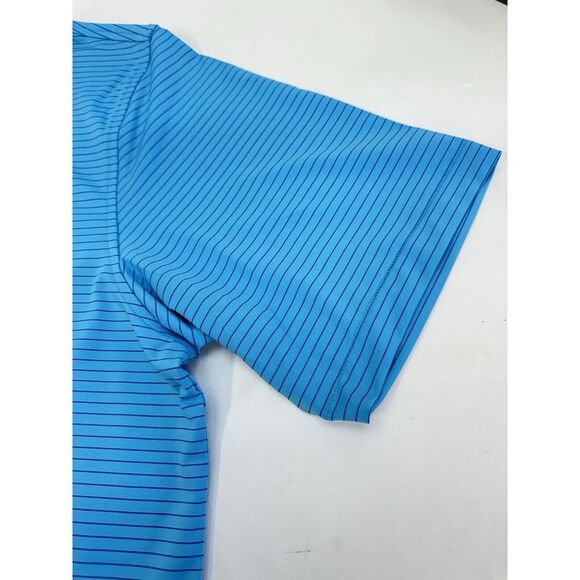 NWT Peter Millar Hemlock Performance Jersey Golf Polo Shirt CRRBN Blue XXL  $100 - Picture 6 of 8